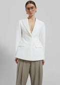 Colette Hourglass Blazer - White