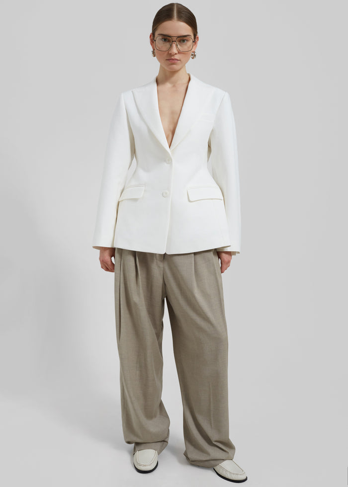 Colette Hourglass Blazer - White