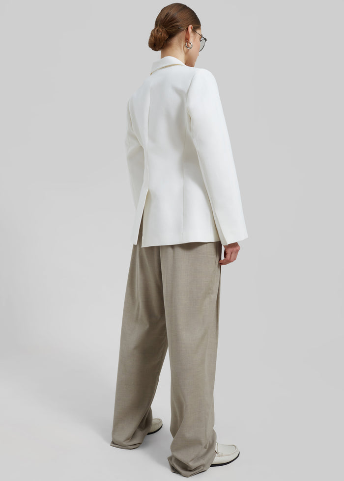 Colette Hourglass Blazer - White