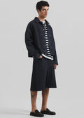 Colville Pinstripe Denim Work Jacket - Dark Wash