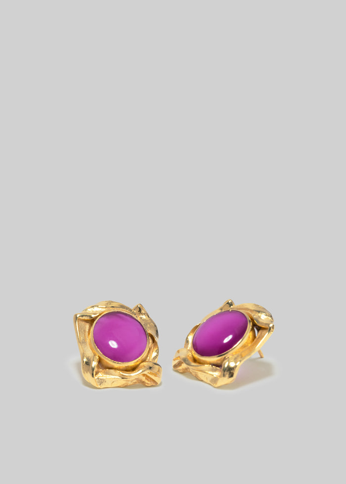 Completedworks Galileo Gold Plated and Resin Earrings - Pink