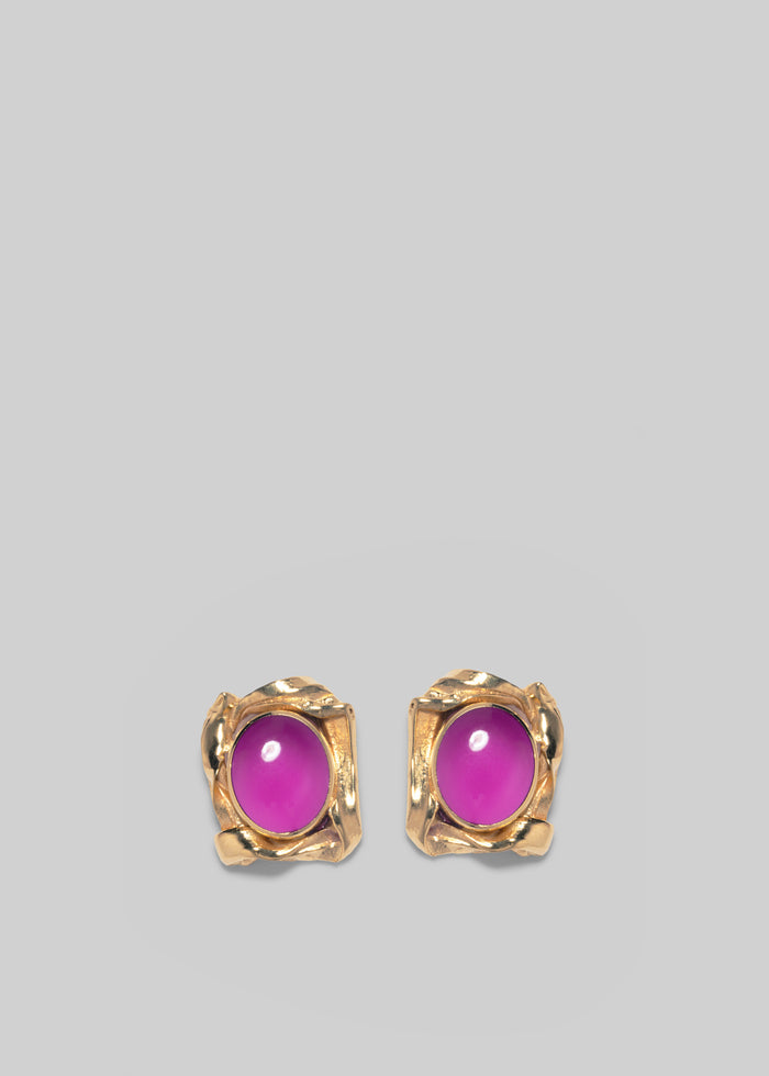 Completedworks Galileo Gold Plated and Resin Earrings - Pink