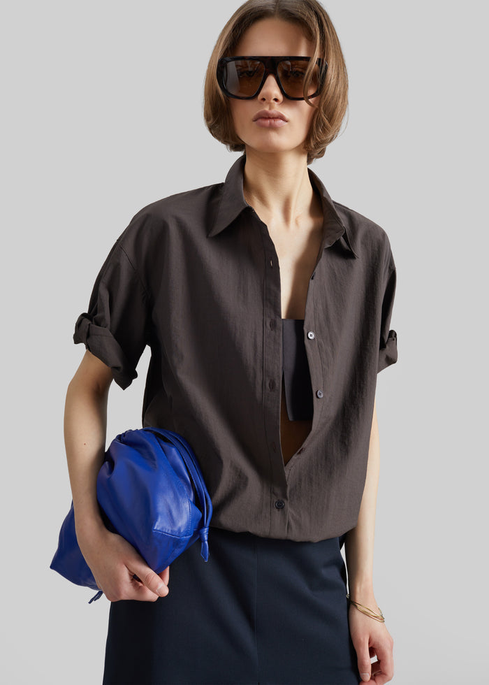 Comporta Drawstring Shirt - Brown
