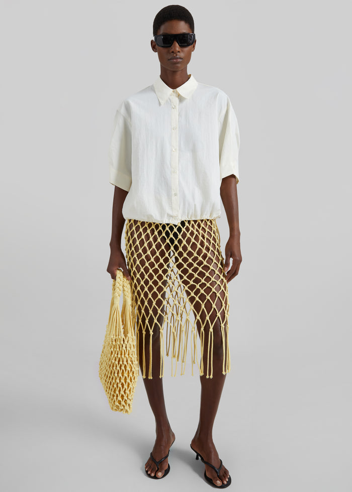 Comporta Drawstring Shirt - Cream