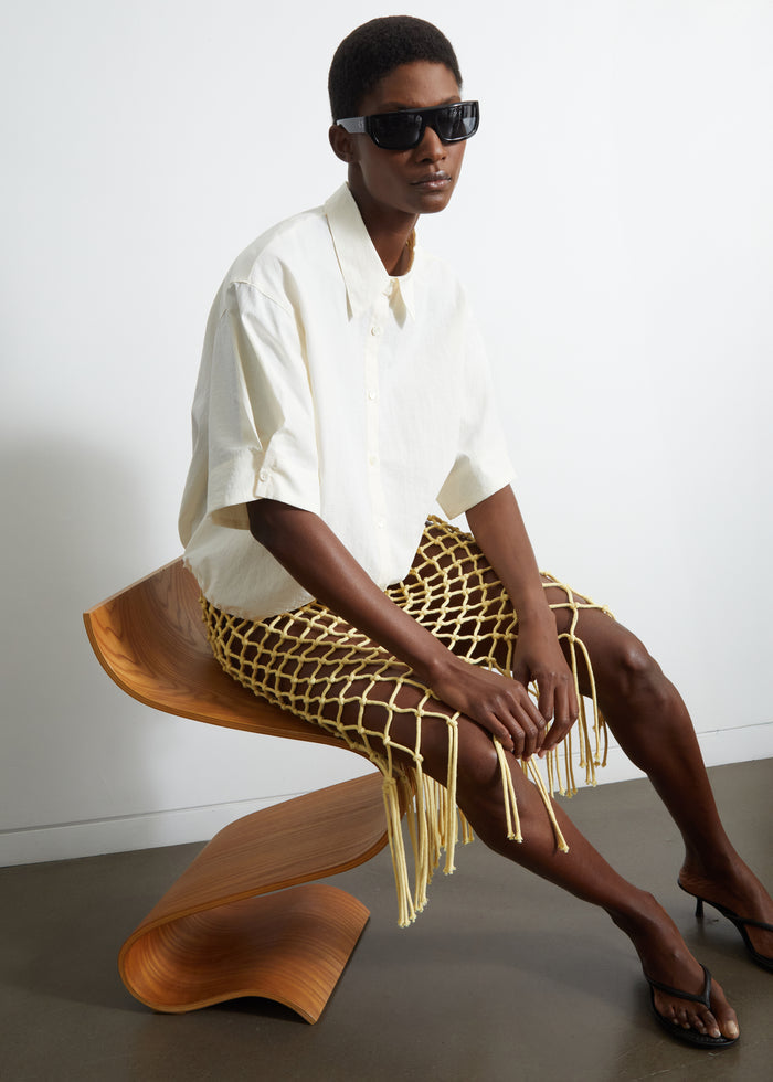 Comporta Drawstring Shirt - Cream