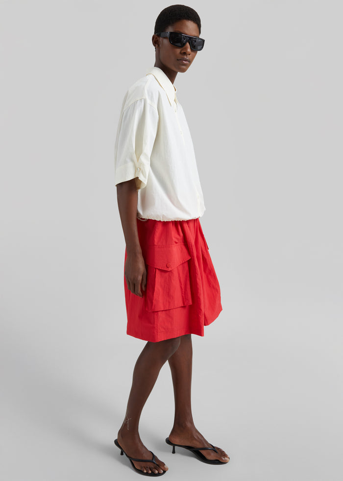 Comporta Drawstring Shirt - Cream