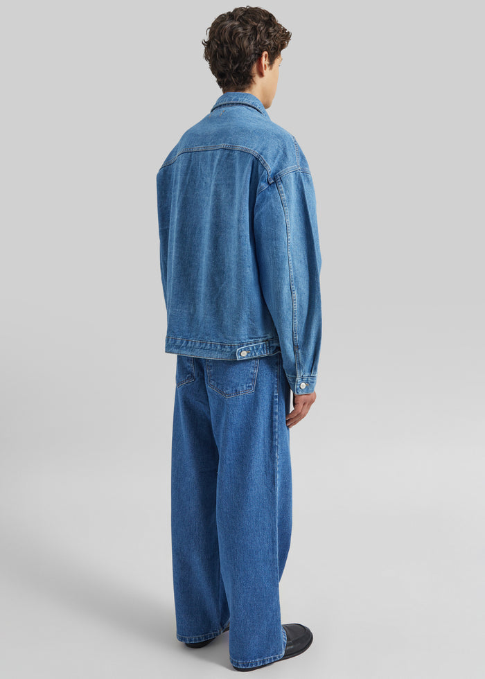 Connor Oversized Denim Jacket - Medium Wash