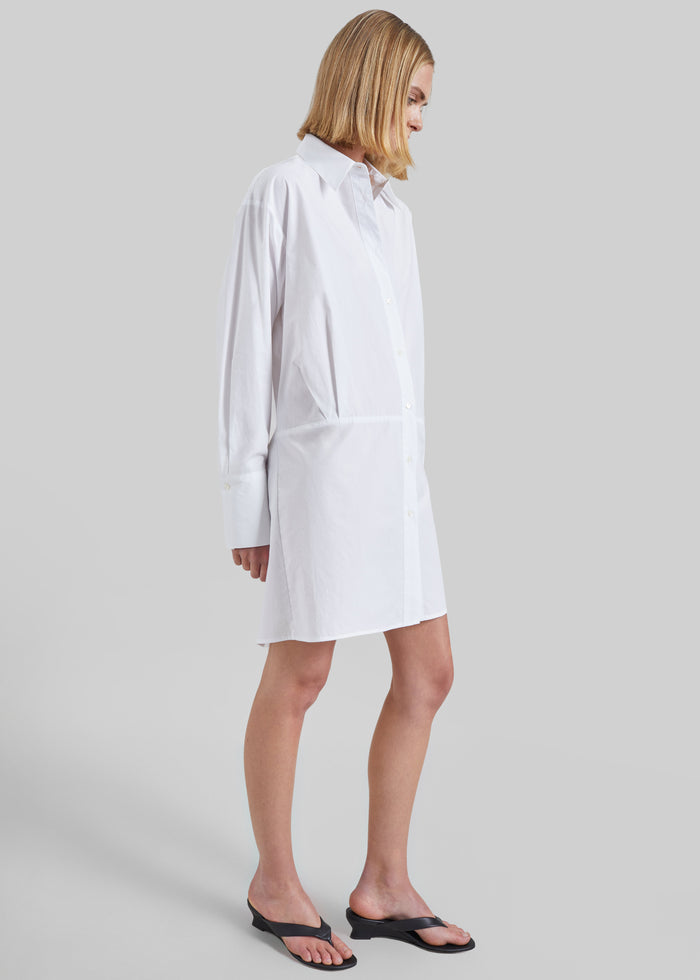Corella Adjustable Back Shirt Dress - White