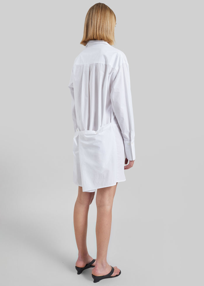 Corella Adjustable Back Shirt Dress - White