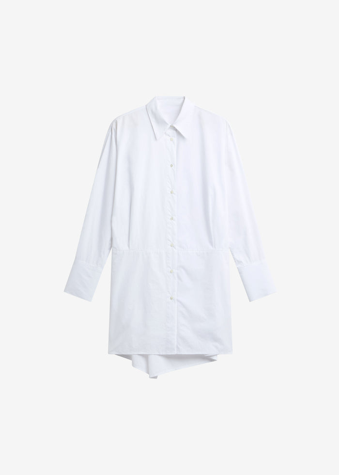 Corella Adjustable Back Shirt Dress - White