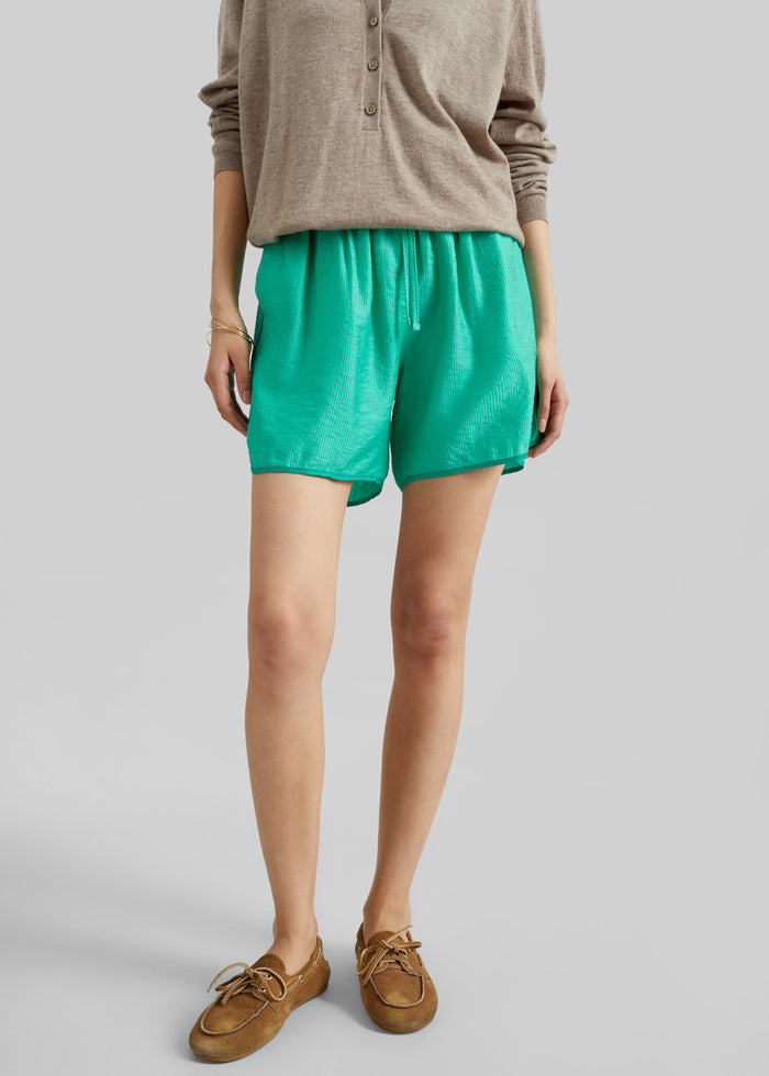 Coria Boxer Shorts - Green Stripe