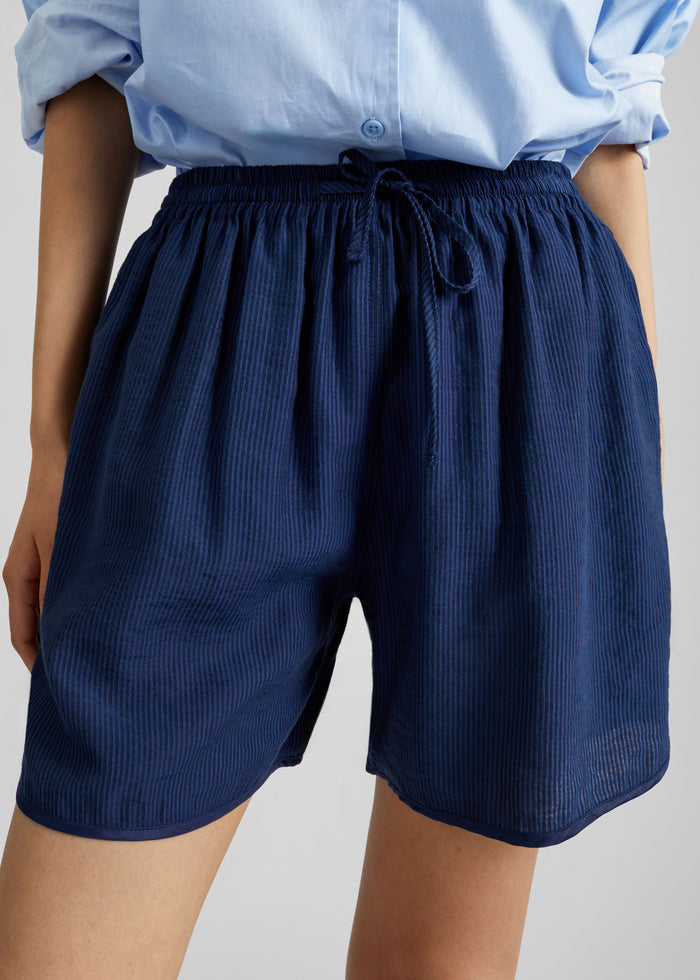 Coria Boxer Shorts - Navy Stripe