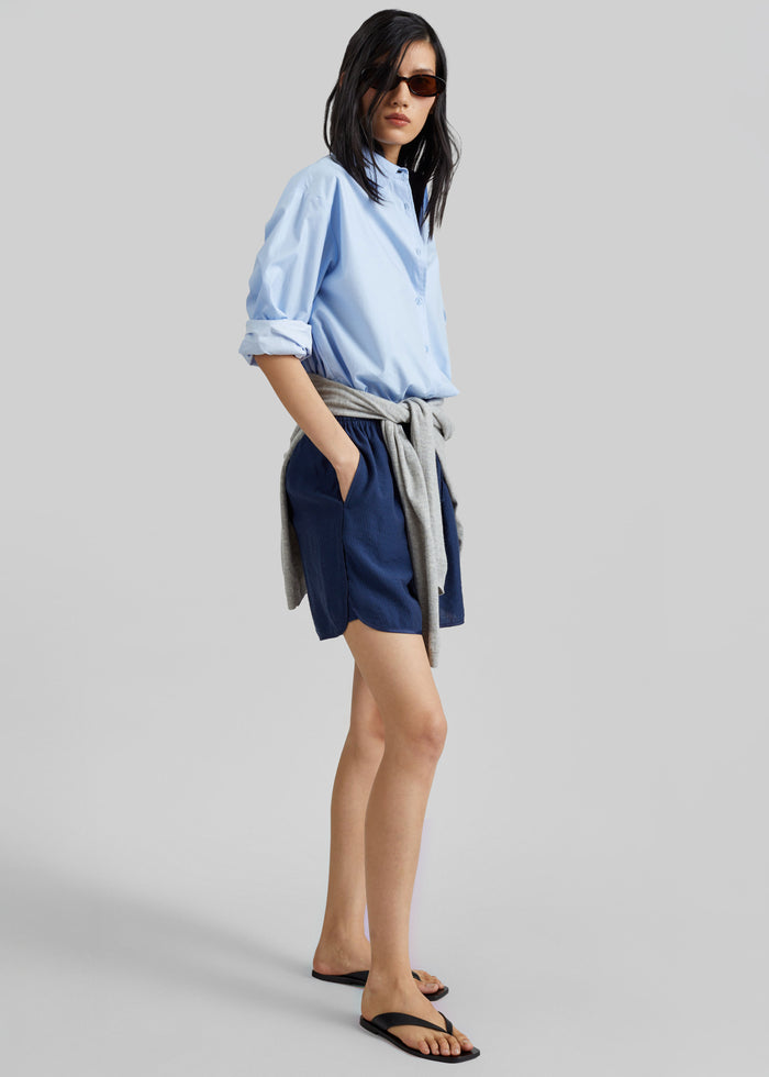 Coria Boxer Shorts - Navy Stripe