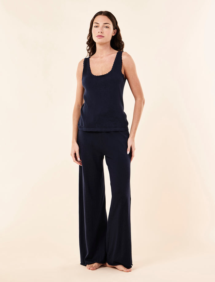 Cotton Cashmere Fine Knit Tank