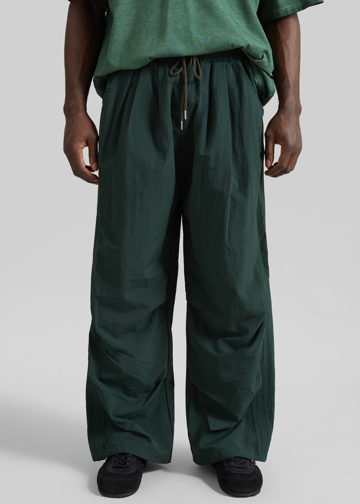 Craig Drawstring Track Pants - Green