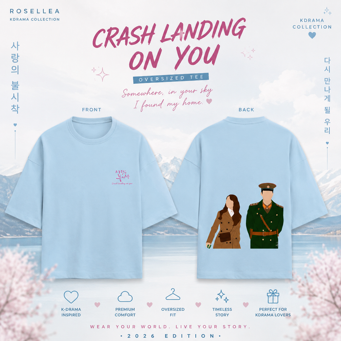 Crash Landing On You Oversized Tee