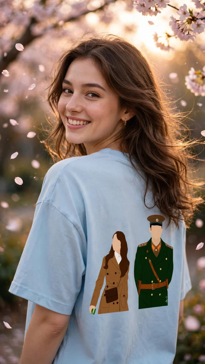 Crash Landing On You Oversized Tee