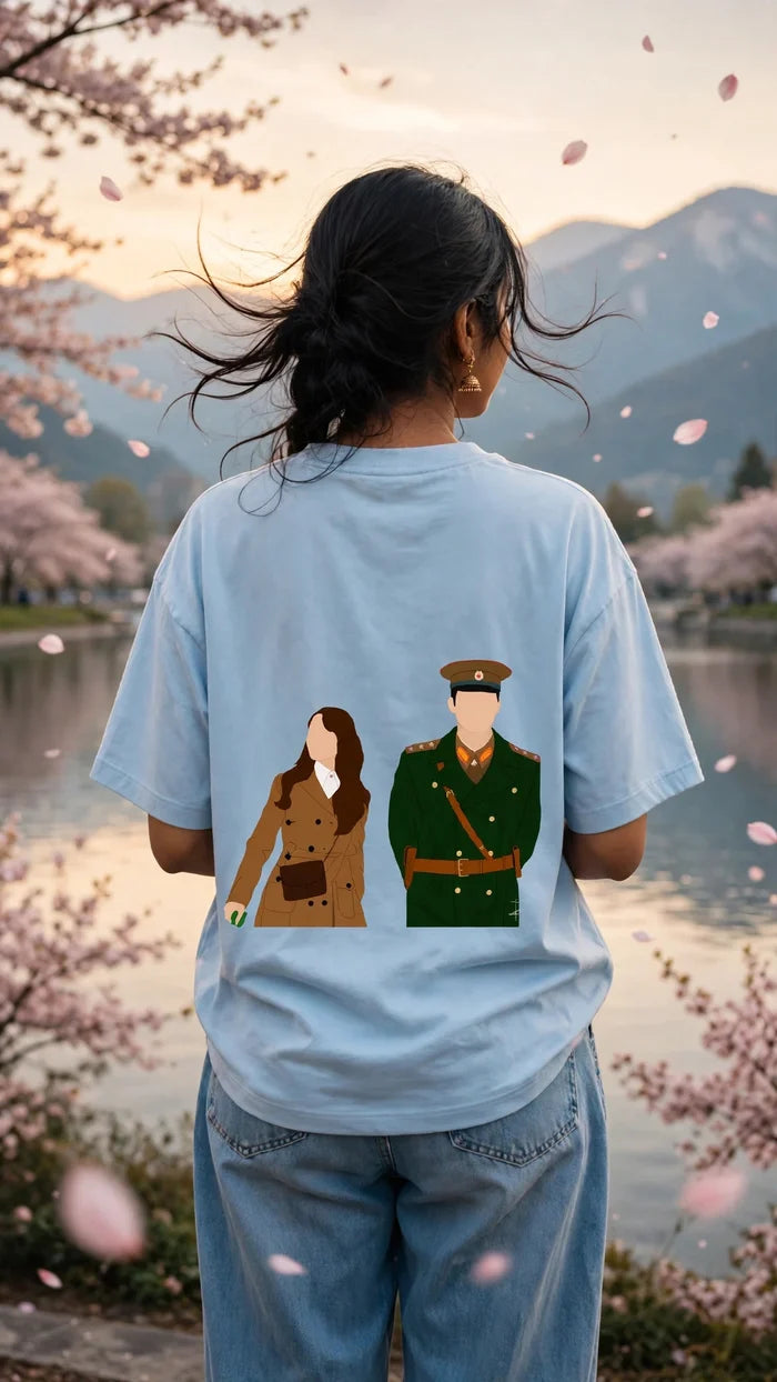 Crash Landing On You Oversized Tee
