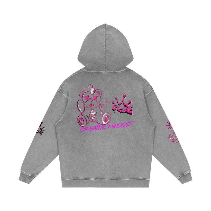 Creative mindset - Snow Washed Loose Cotton Hoodie