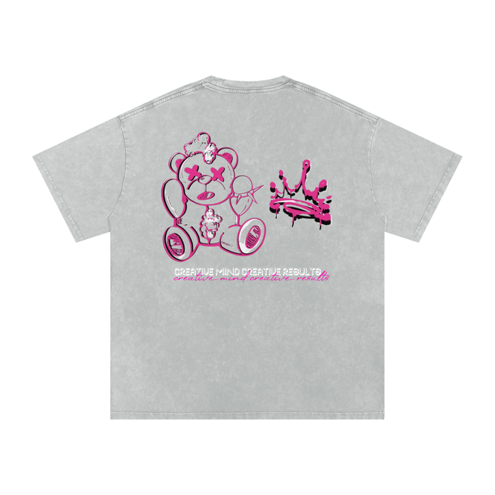 Creative mindset - Snow Washed Oversized Cotton T-Shirt
