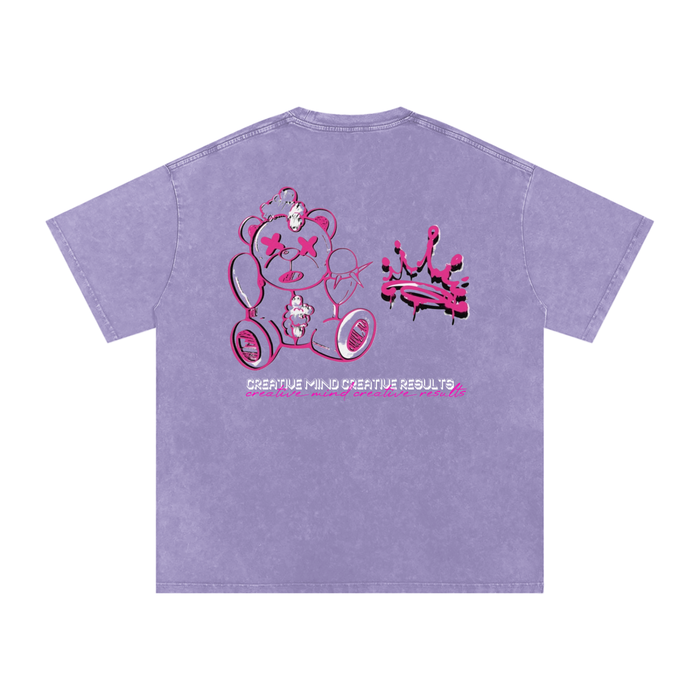 Creative mindset - Snow Washed Oversized Cotton T-Shirt