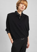 Croydon Padded Knit Polo - Black