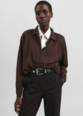 Croydon Padded Knit Polo - Brown