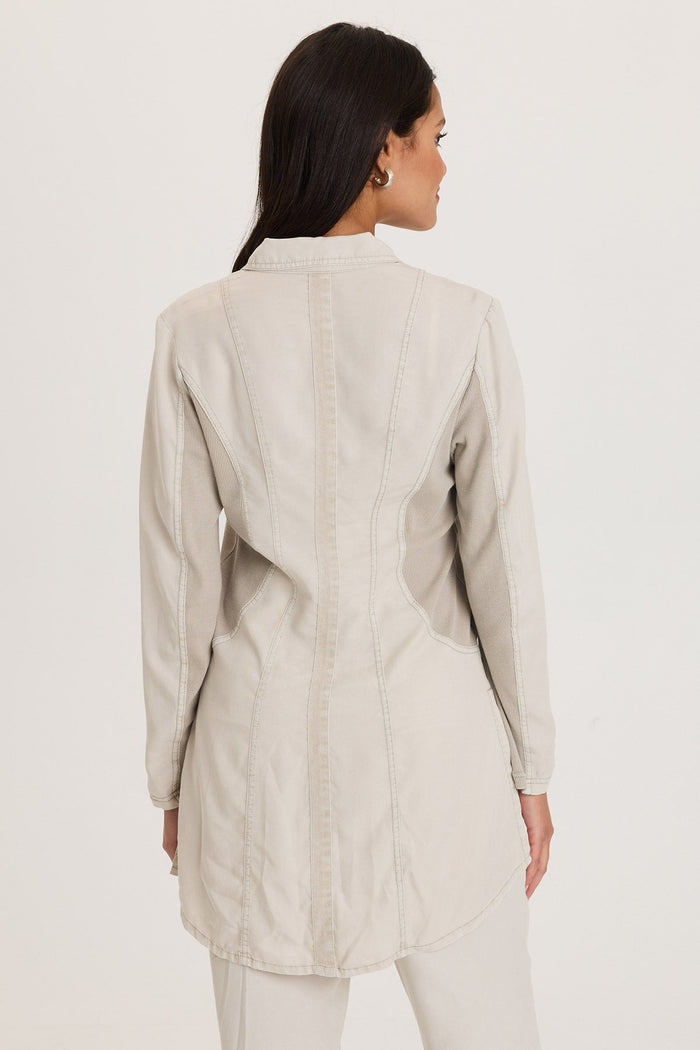 XCVI Cutmore One-Button Long Blazer