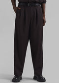 Dalton Wool Blend Trousers - Brown