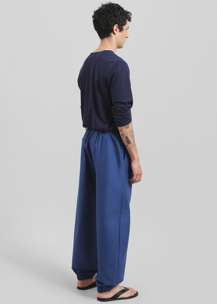 Darien Cotton Joggers - Cobalt