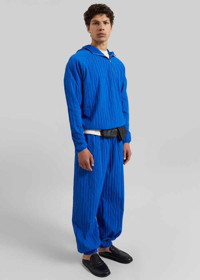 Dario Textured Joggers - Cobalt
