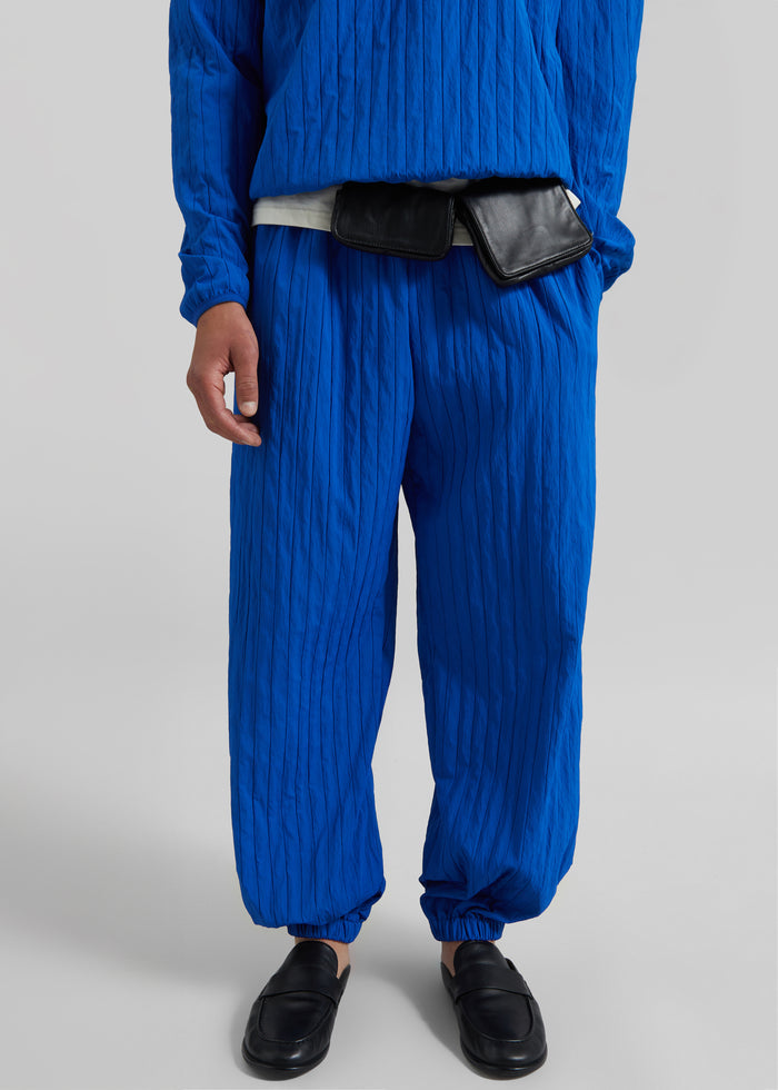 Dario Textured Joggers - Cobalt