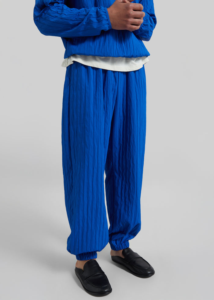 Dario Textured Joggers - Cobalt
