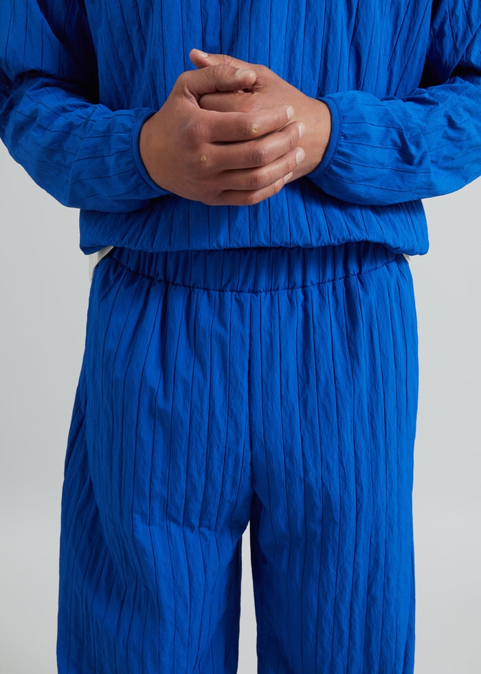 Dario Textured Joggers - Cobalt