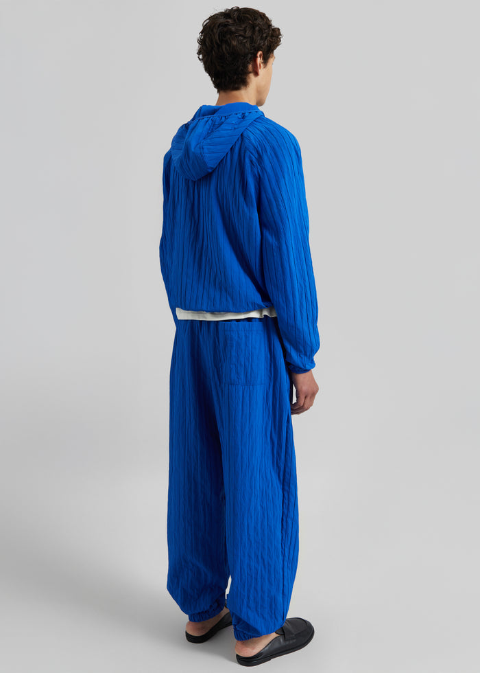 Dario Textured Joggers - Cobalt