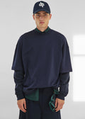 Darkpark Troy Double Sleeve Tee - Blue Navy