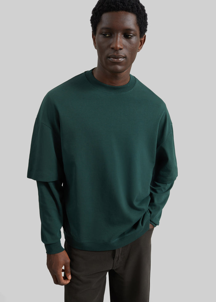 Darkpark Troy Double Sleeve Tee - Forest Green