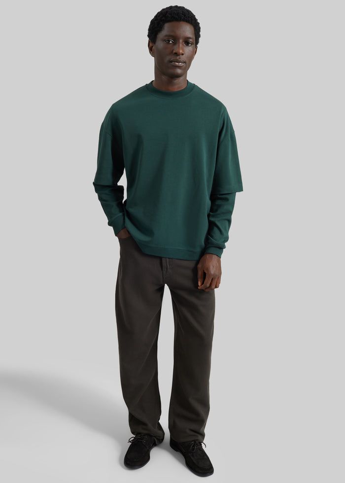 Darkpark Troy Double Sleeve Tee - Forest Green