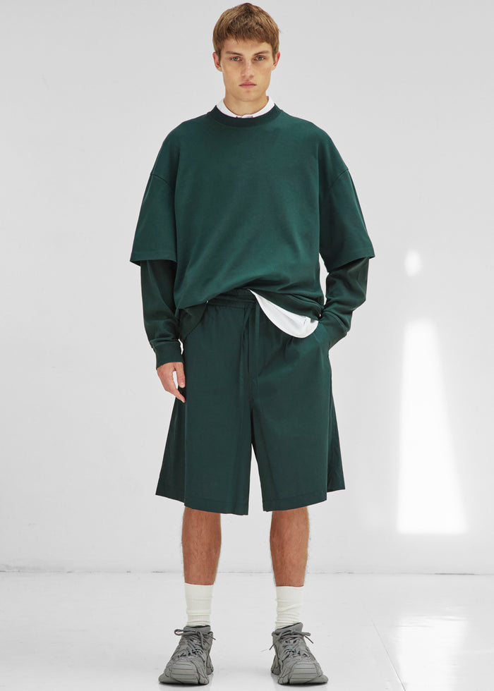 Darkpark Troy Double Sleeve Tee - Forest Green