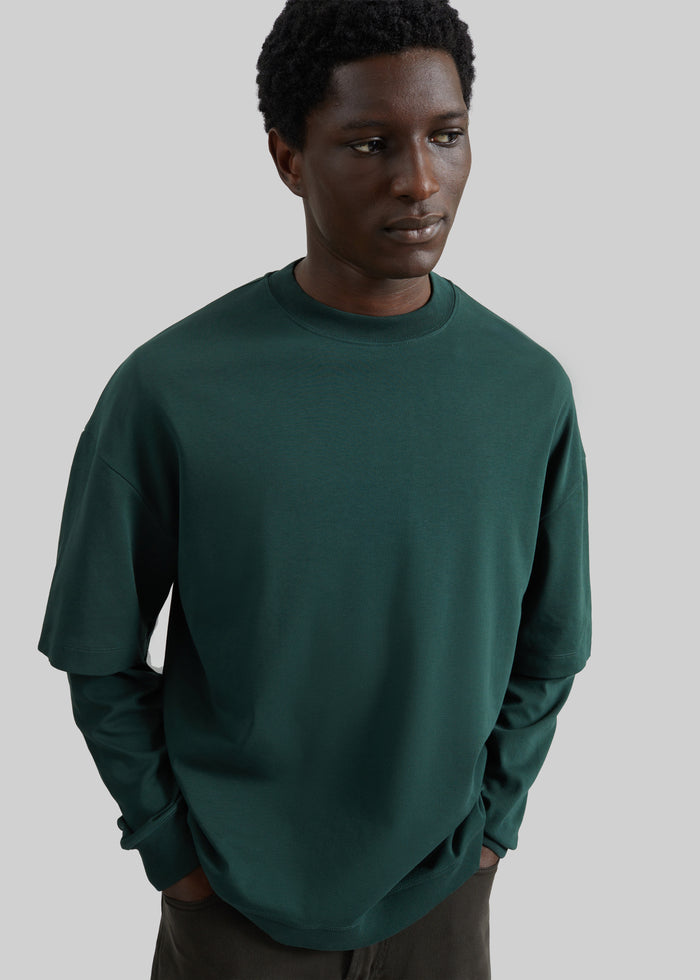 Darkpark Troy Double Sleeve Tee - Forest Green