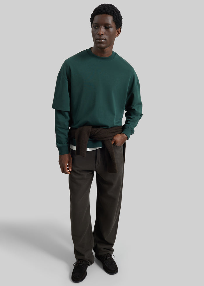 Darkpark Troy Double Sleeve Tee - Forest Green