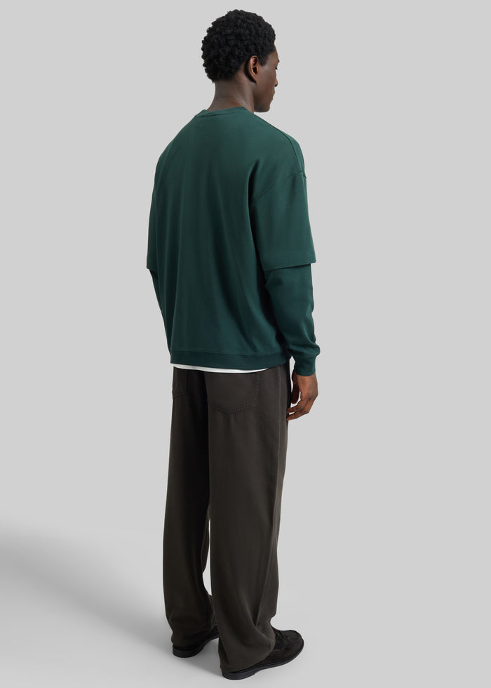 Darkpark Troy Double Sleeve Tee - Forest Green