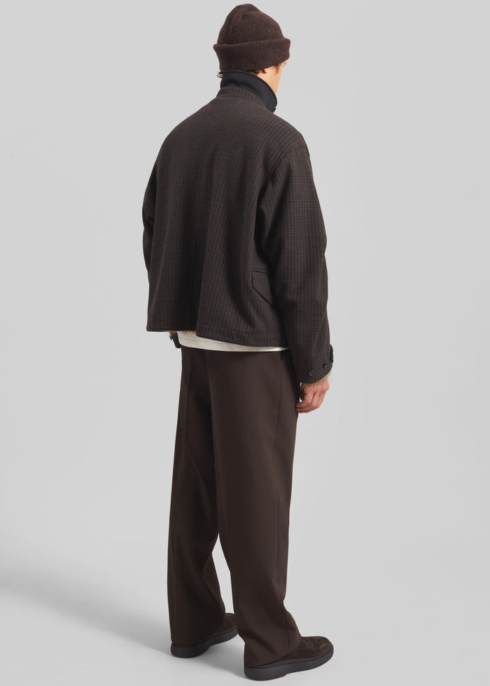 Dashiell Boxy Jacket - Black/Brown
