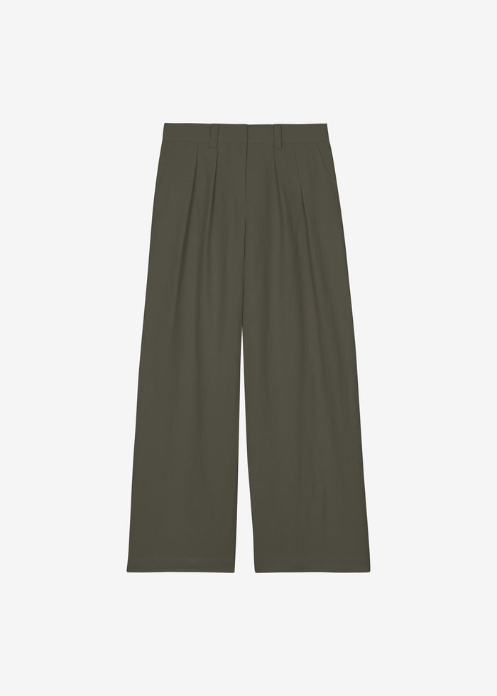 Daytona Pleated Trousers - Khaki