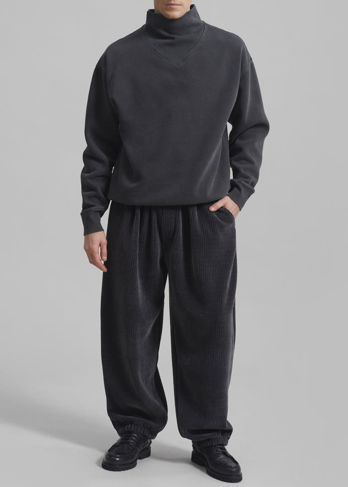 Declan Corduroy Pants - Charcoal
