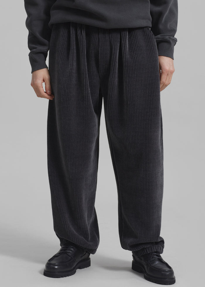 Declan Corduroy Pants - Charcoal