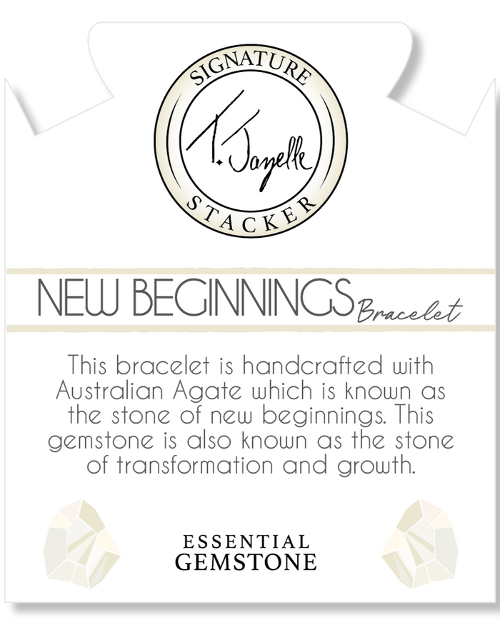 Defining Bracelet- New Beginnings Bracelet with Australian Agate Gemstones