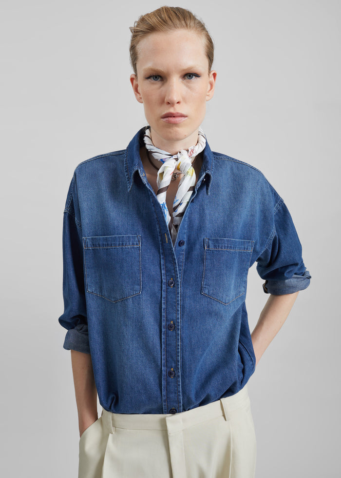 Deira Denim Shirt - Blue Wash