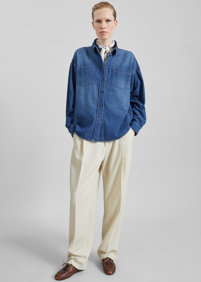 Deira Denim Shirt - Blue Wash