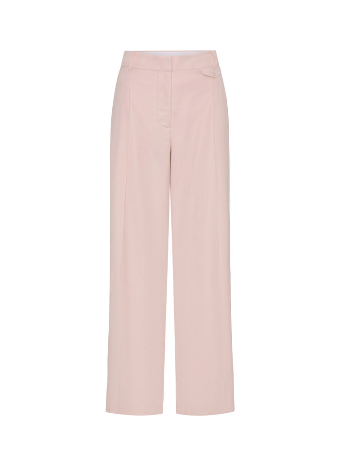 Light pink pants on a white background